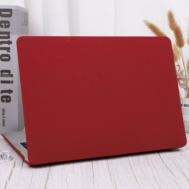 Coque Macbook Pro 13'' 2020 Protection Intégrale Rigide, Contour Silicone -  Rouge - Français